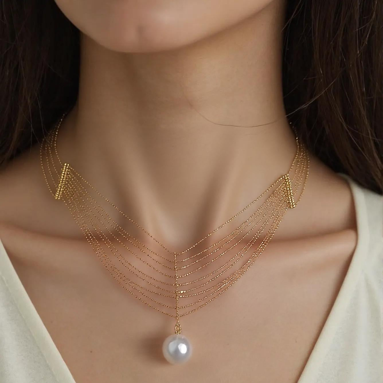 Liora Necklace | 24k Gold Plated