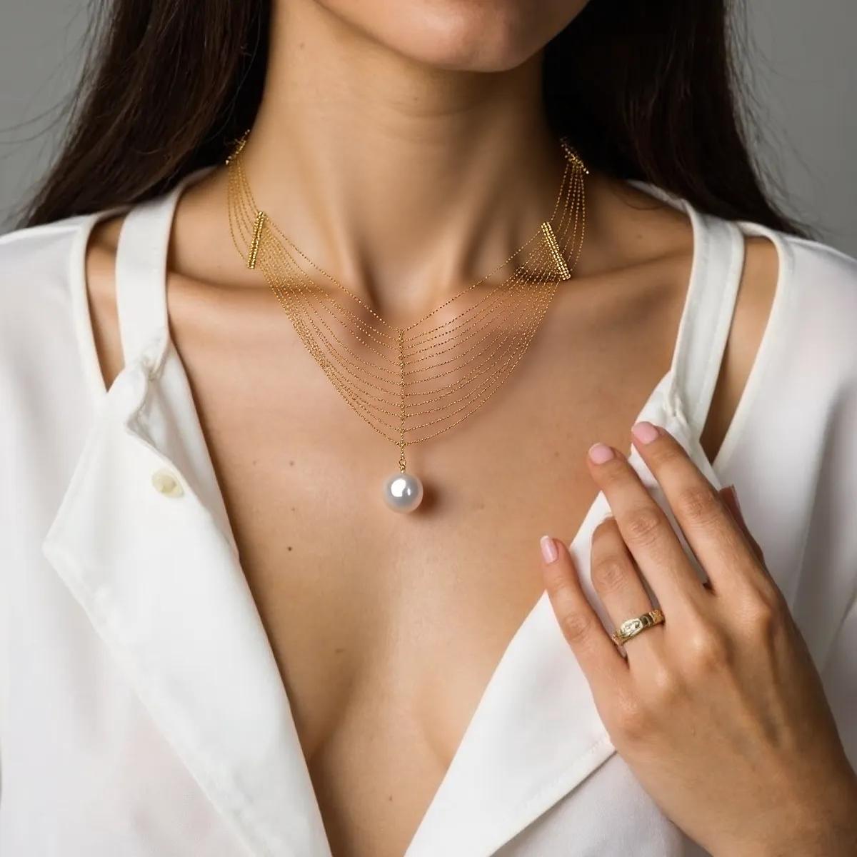 Liora Necklace | 24k Gold Plated