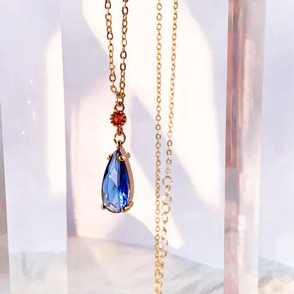 Studio Ghibli inspired Howl's Necklace & Earrings Set featuring a dazzling crystal